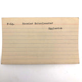 Set of 21 Graphite Drawings of Hand Guns on Card Catalog Index Cards