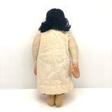 Beautiful Native American Cloth Doll with Hand-painted Papier Mache Head