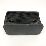 Dark Green Vintage Metal Mesh Live Bait Cage Box