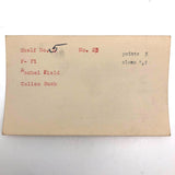 Set of 21 Graphite Drawings of Hand Guns on Card Catalog Index Cards