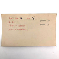 Set of 21 Graphite Drawings of Hand Guns on Card Catalog Index Cards