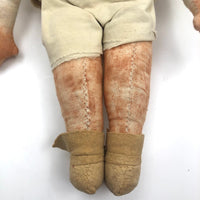 Beautiful Native American Cloth Doll with Hand-painted Papier Mache Head