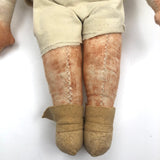Beautiful Native American Cloth Doll with Hand-painted Papier Mache Head