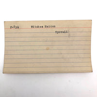 Set of 21 Graphite Drawings of Hand Guns on Card Catalog Index Cards
