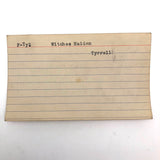 Set of 21 Graphite Drawings of Hand Guns on Card Catalog Index Cards
