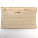 Set of 21 Graphite Drawings of Hand Guns on Card Catalog Index Cards