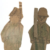 Hand-drawn Stand-up Paper Soldiers with Trumpeter