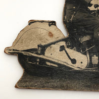 Motorcycle Cop Mounted Photo Cutout