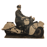 Motorcycle Cop Mounted Photo Cutout