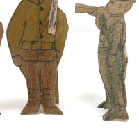 Hand-drawn Stand-up Paper Soldiers with Trumpeter