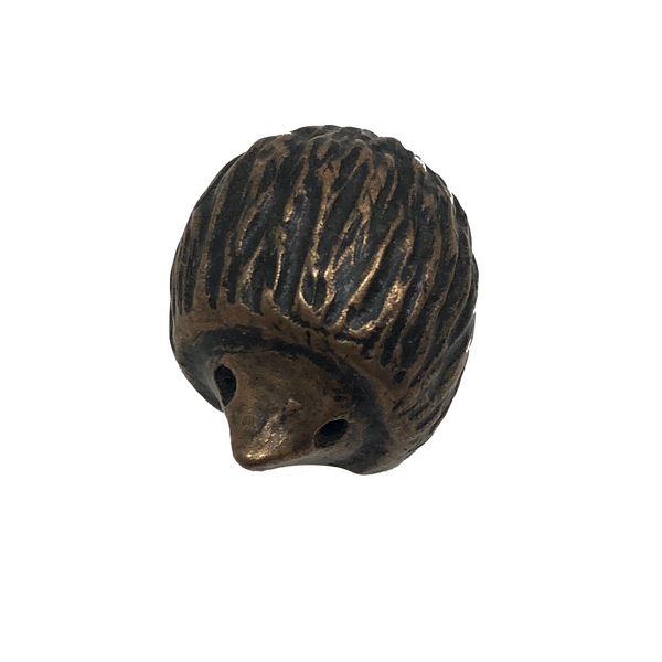 Tiny Mid-Century Cast Bronze Hedgehog