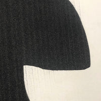 French Abstract Modern Signed Print in the Manner of Ubac and Soulages, 1978