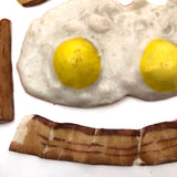 Bacon and Eggs and Fried Potatoes, c. 1940s-50s Wax Breakfast!