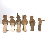 Hand-drawn Stand-up Paper Soldiers with Trumpeter