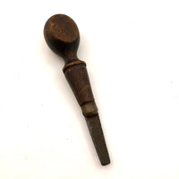 Antique Flathead Screwdriver with Wooden Handle