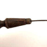 Antique Flathead Screwdriver with Wooden Handle