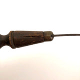 Antique Flathead Screwdriver with Wooden Handle