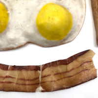 Bacon and Eggs and Fried Potatoes, c. 1940s-50s Wax Breakfast!