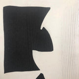 French Abstract Modern Signed Print in the Manner of Ubac and Soulages, 1978