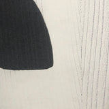 French Abstract Modern Signed Print in the Manner of Ubac and Soulages, 1978