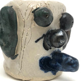 Funny Little Studio Pottery Face Cup