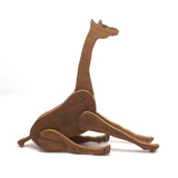 Handmade Jointed Wooden Animals with Hand-drawn Faces