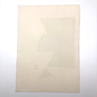 French Abstract Modern Signed Print in the Manner of Ubac and Soulages, 1978