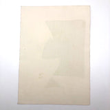 French Abstract Modern Signed Print in the Manner of Ubac and Soulages, 1978