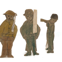 Hand-drawn Stand-up Paper Soldiers with Trumpeter