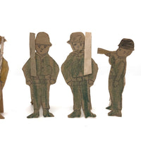 Hand-drawn Stand-up Paper Soldiers with Trumpeter