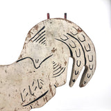 Rooster Sewing Caddy with Incredible Alligatored Crest and Waddle!