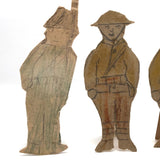 Hand-drawn Stand-up Paper Soldiers with Trumpeter