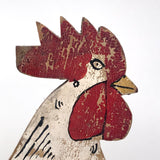 Rooster Sewing Caddy with Incredible Alligatored Crest and Waddle!