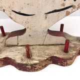 Rooster Sewing Caddy with Incredible Alligatored Crest and Waddle!