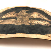 Eroded Eagle Silhouette on Bentwood Panel