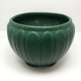 Matte Green Arts and Crafts Pottery Jardiniere
