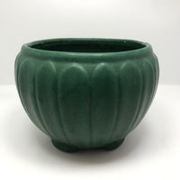 Matte Green Arts and Crafts Pottery Jardiniere