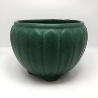 Matte Green Arts and Crafts Pottery Jardiniere