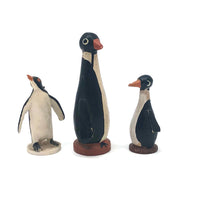 Three Tiny Hand-painted Penguins