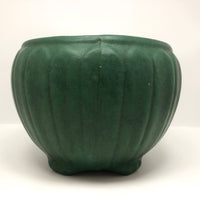 Matte Green Arts and Crafts Pottery Jardiniere