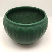 Matte Green Arts and Crafts Pottery Jardiniere