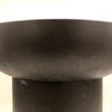Large Mid-Century Matte Black Italian Ceramic Planter