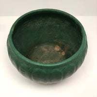 Matte Green Arts and Crafts Pottery Jardiniere