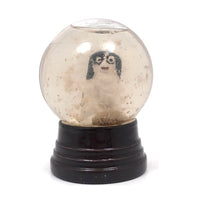 Glass and Porcelain King Charles Spaniel Snow Globe!