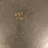 Large Mid-Century Matte Black Italian Ceramic Planter