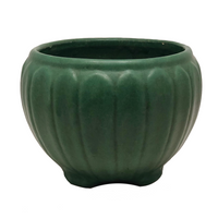 Matte Green Arts and Crafts Pottery Jardiniere
