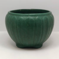 Matte Green Arts and Crafts Pottery Jardiniere