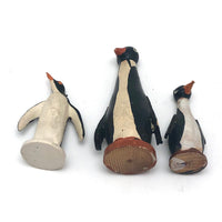 Three Tiny Hand-painted Penguins