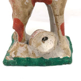 Charming Painted Chalkware Horse Incense Holder