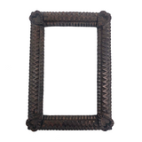 Sweet Old Tramp Art Frame with Heart Corners